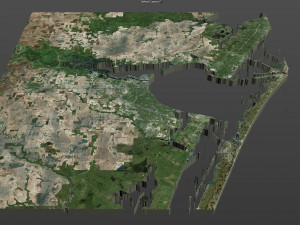 corpus christi city texas usa 80km Modelo 3D