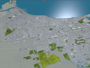 corpus christi city texas usa 80km 3D Model