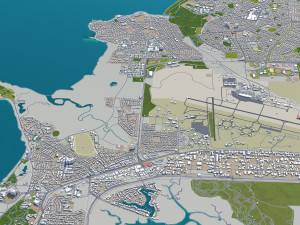 darwin city australia 20km 3D Model