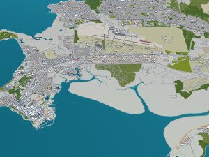 darwin city australia 20km 3D Model
