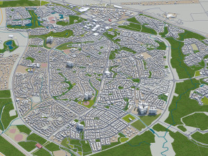 darwin city australia 20km 3D Model