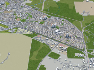 darwin city australia 20km 3D Model