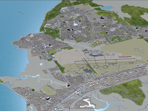 darwin city australia 20km 3D Model