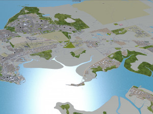 darwin city australia 20km 3D Model