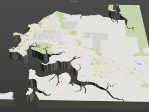 darwin city australia 20km 3D Model