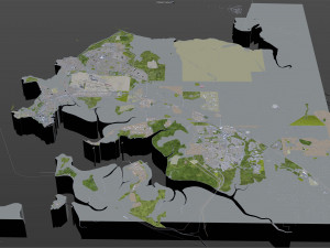 darwin city australia 20km 3D Model