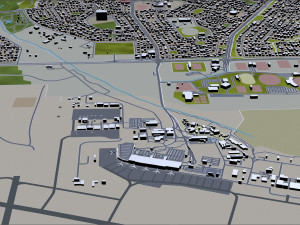 darwin city australia 20km 3D Model