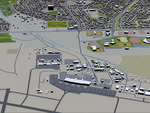 darwin city australia 20km 3D Model