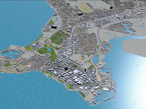darwin city australia 20km 3D Model
