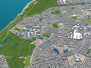 darwin city australia 20km 3D Model