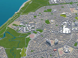 darwin city australia 20km 3D Model