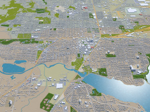 decatur illinois city usa 40km Modelo 3D