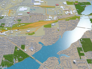 decatur illinois city usa 40km Modelo 3D