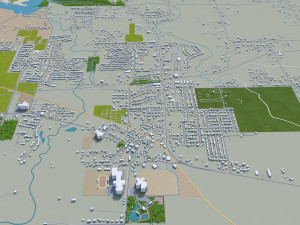 decatur illinois city usa 40km Modelo 3D