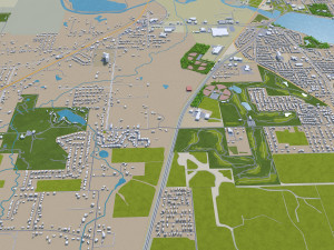 decatur illinois city usa 40km Modelo 3D