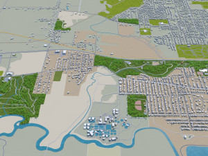 decatur illinois city usa 40km Modelo 3D