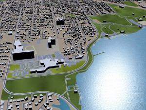 decatur illinois city usa 40km Modelo 3D