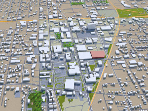 decatur illinois city usa 40km Modelo 3D