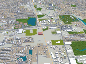 decatur city alabama usa 30km Modelo 3D