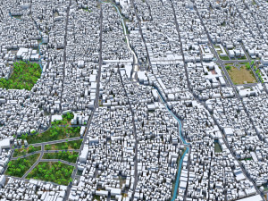 Denpasar city bali indonesia 30km Modelo 3D