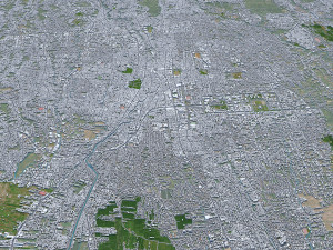 Denpasar city bali indonesia 30km Modelo 3D