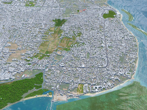 Denpasar city bali indonesia 30km Modelo 3D