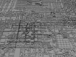 denton city texas usa 40km 3D 模型