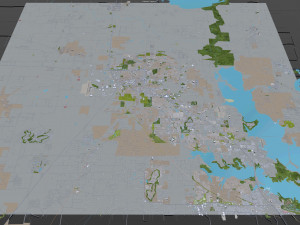 denton city texas usa 40km 3D 模型
