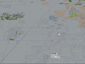 denton city texas usa 40km 3D 模型