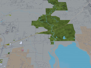 denton city texas usa 40km 3D 模型
