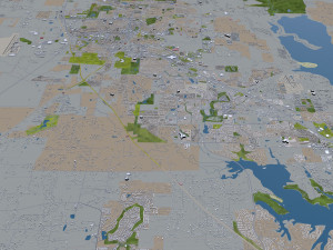 denton city texas usa 40km 3D 模型