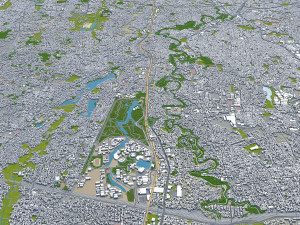 depok city indonesia 30km Modelo 3D