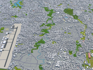depok city indonesia 30km Modelo 3D