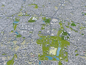 depok city indonesia 30km Modelo 3D