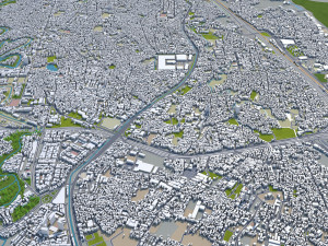 depok city indonesia 30km Modelo 3D