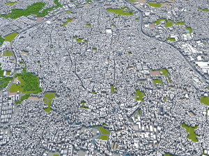 depok city indonesia 30km Modelo 3D