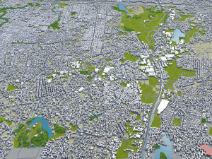 depok city indonesia 30km Modelo 3D