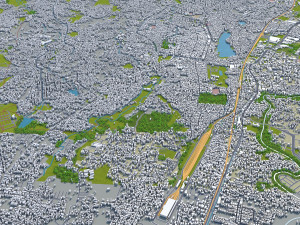 depok city indonesia 30km Modelo 3D