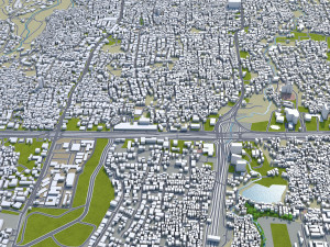 depok city indonesia 30km Modelo 3D