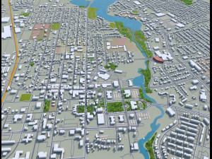 dover city delaware usa 20km Modelo 3D