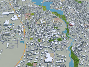 dover city delaware usa 20km Modelo 3D