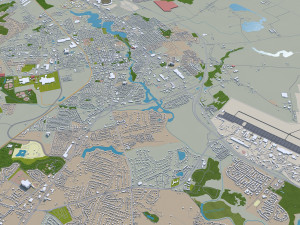 dover city delaware usa 20km Modelo 3D