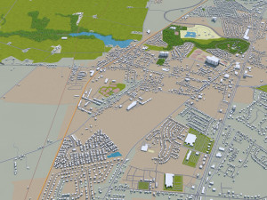 dover city delaware usa 20km Modelo 3D