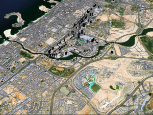 Dubai business bay city uae 10km 3D Model