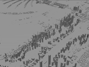 Dubai marina city uae 10km Model 3D