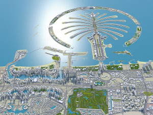 Dubai city united arab emirates 80km Modello 3D