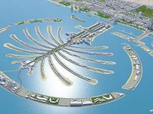 Dubai city united arab emirates 80km Modello 3D