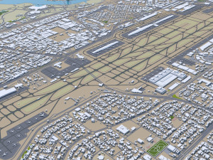 Dubai city united arab emirates 80km Modello 3D