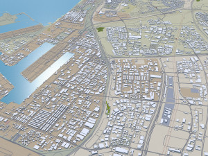 Dubai city united arab emirates 80km Modello 3D