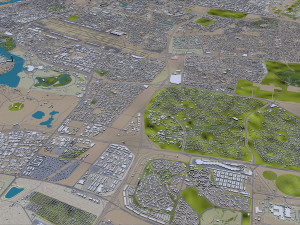 Dubai city united arab emirates 80km Modello 3D